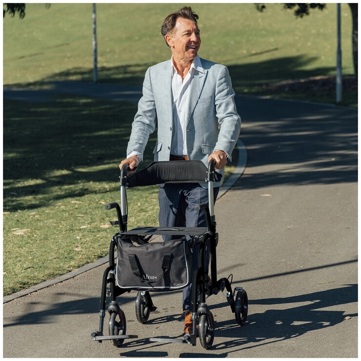 Altus Hybrid Duo 2-in-1 Mobility Rollator and Transit Wheelchair