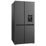 Westinghouse 492L Quad Door Fridge Matte Black
