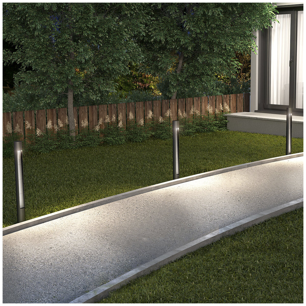 Artika for Living LED Dark Sky Outdoor Bollard Black