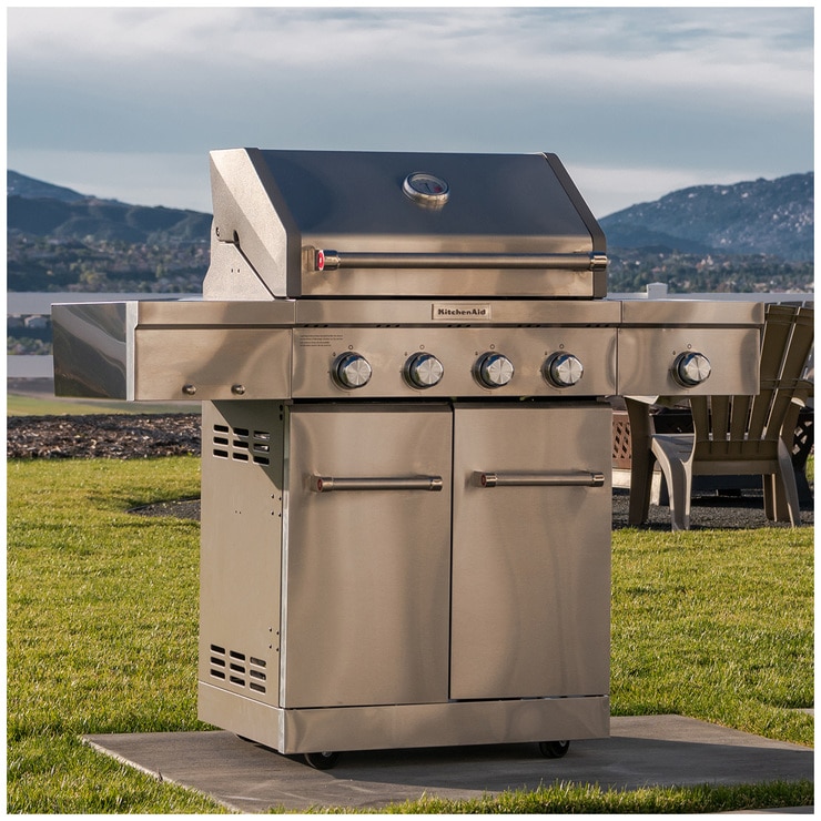 Kitchenaid 4 Burner Gas Grill With Side Burner Costco Australia