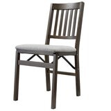Stakmore Wood Upholstered Folding Chair 2 Pack