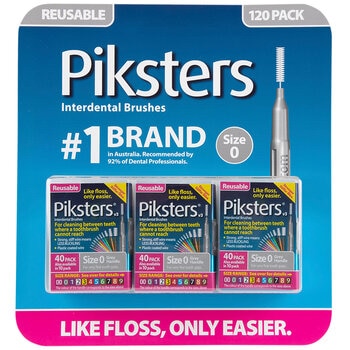 Piksters Interdental Brushes 120 Pack