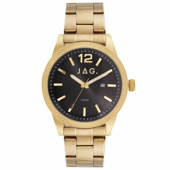 JAG Apollo Black Dial Gold Stainless Steel Men's Watch J2904A