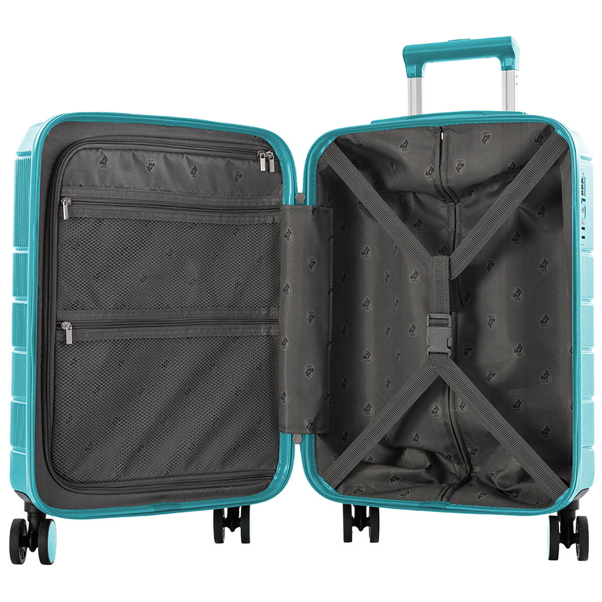 Heys Neo 3 Piece Hardside Luggage Set Aqua