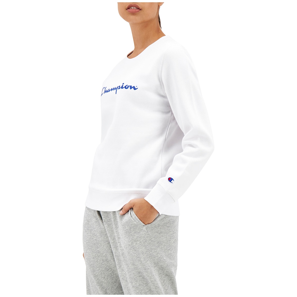 Champion Women's Script Crew Jumper White Costco Australia