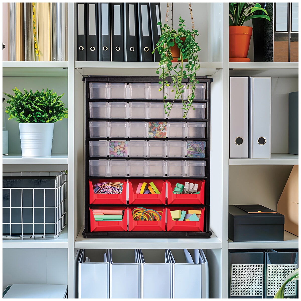 BirdRock Home Parts Bin Organiser