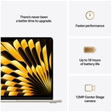 MacBook Air 13 Inch Apple M4 Chip Starlight