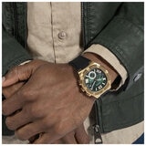 GUESSS Headline Black Gold Multi Function Men's Watch GW0571G