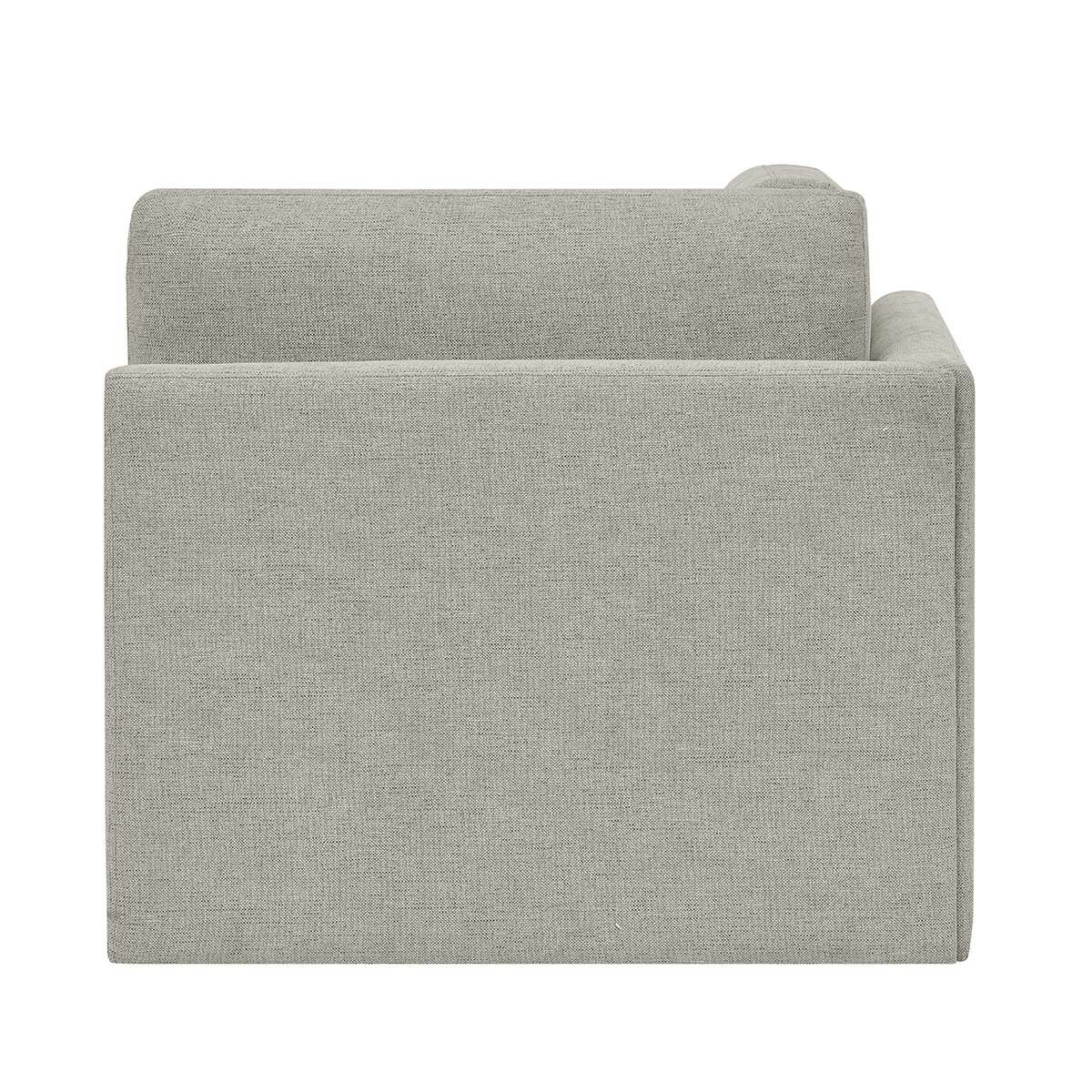 Thomasville 6PC Fabric Modular Sectional with Ottoman Light Grey