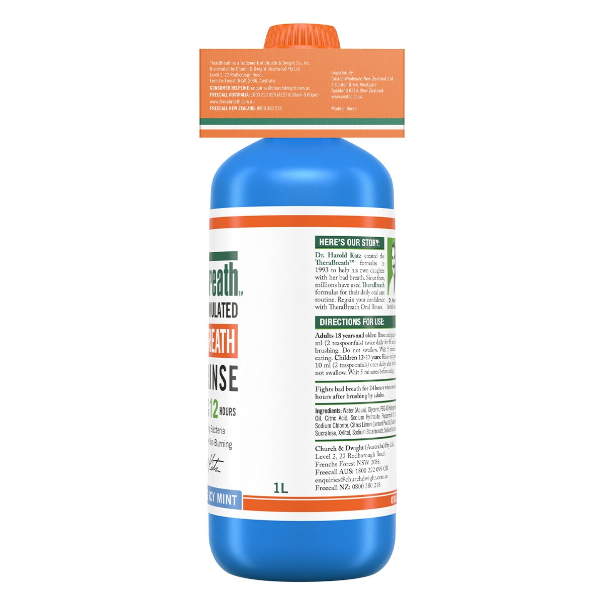 Therabreath 2 x 1 Litre Icy Mint