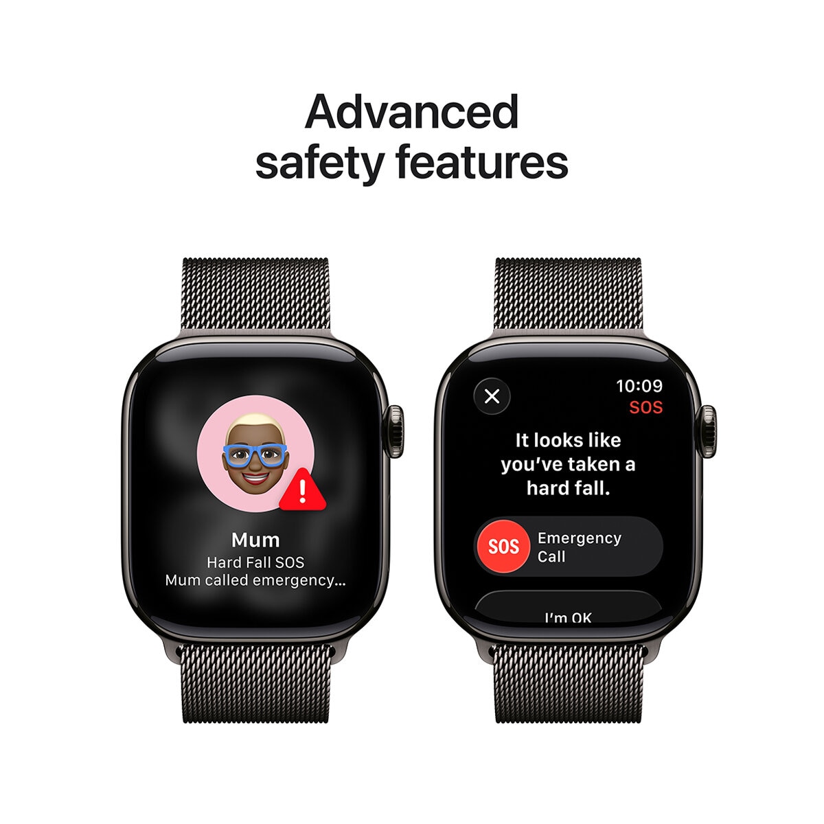 Apple Watch Series 11 GPS + Cellular 46mm Slate Titanium Case with Slate Milanese Loop - M/L