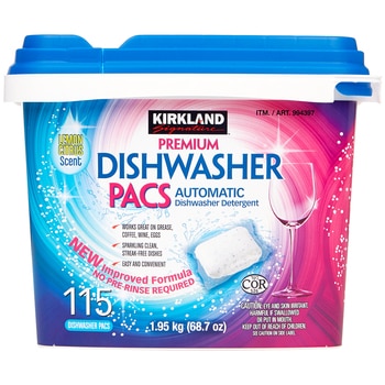 Kirkland Signature Premium Dishwasher Pacs 115ct