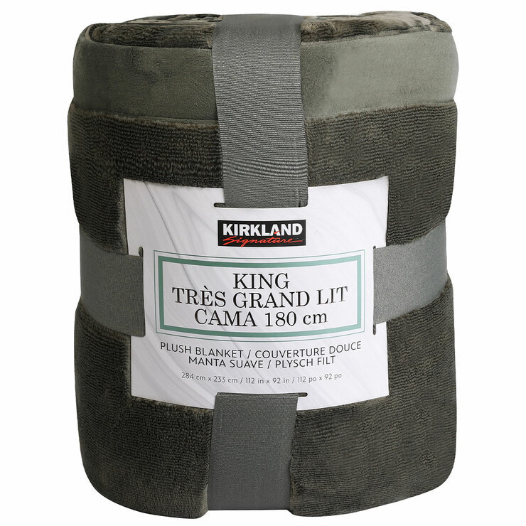 Kirkland Signature Plush Blanket King 284 x 233 cm