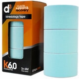 d3 K6.0 Kinesiology Tape 50mm x 6M x 3 Tapes