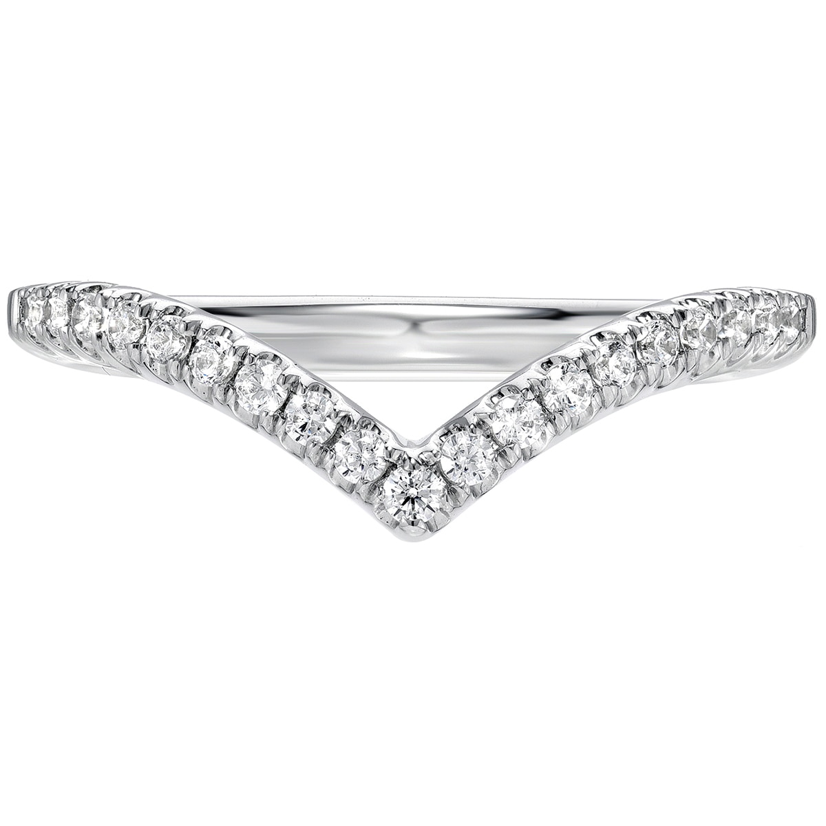 Round Brilliant Cut 0.19ctw 18KT White Gold Diamond Ring