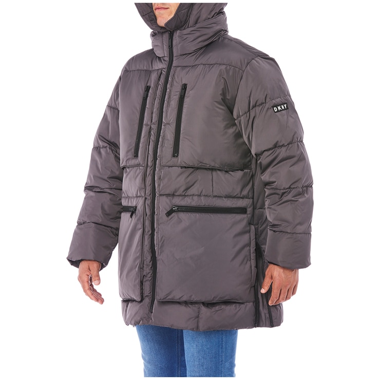 DKNY Men's Sherpa Jacket Grey