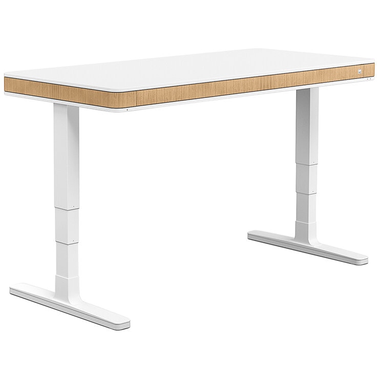 Moll T7 XL Oak Sit and Stand Desk White & Oak Moll T7 XL Oak Sit and Stand Desk White & Oak