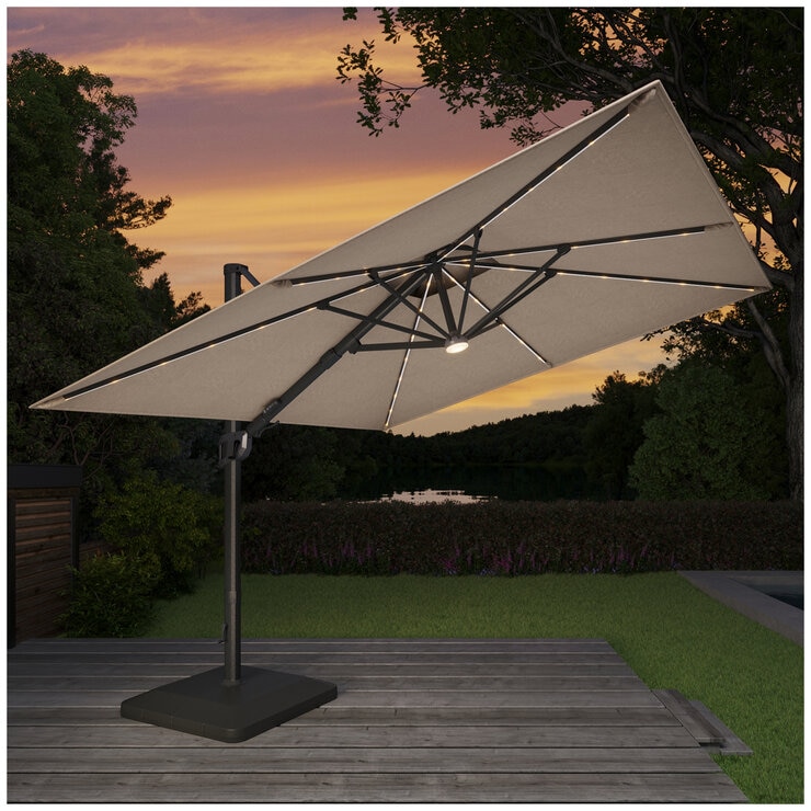 Atleisure Solar LED Cantilever Umbrella
