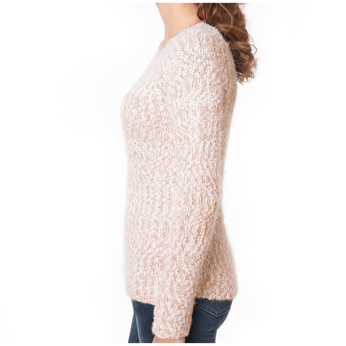 Buffalo Eyelash Sweater - Dusty Pink