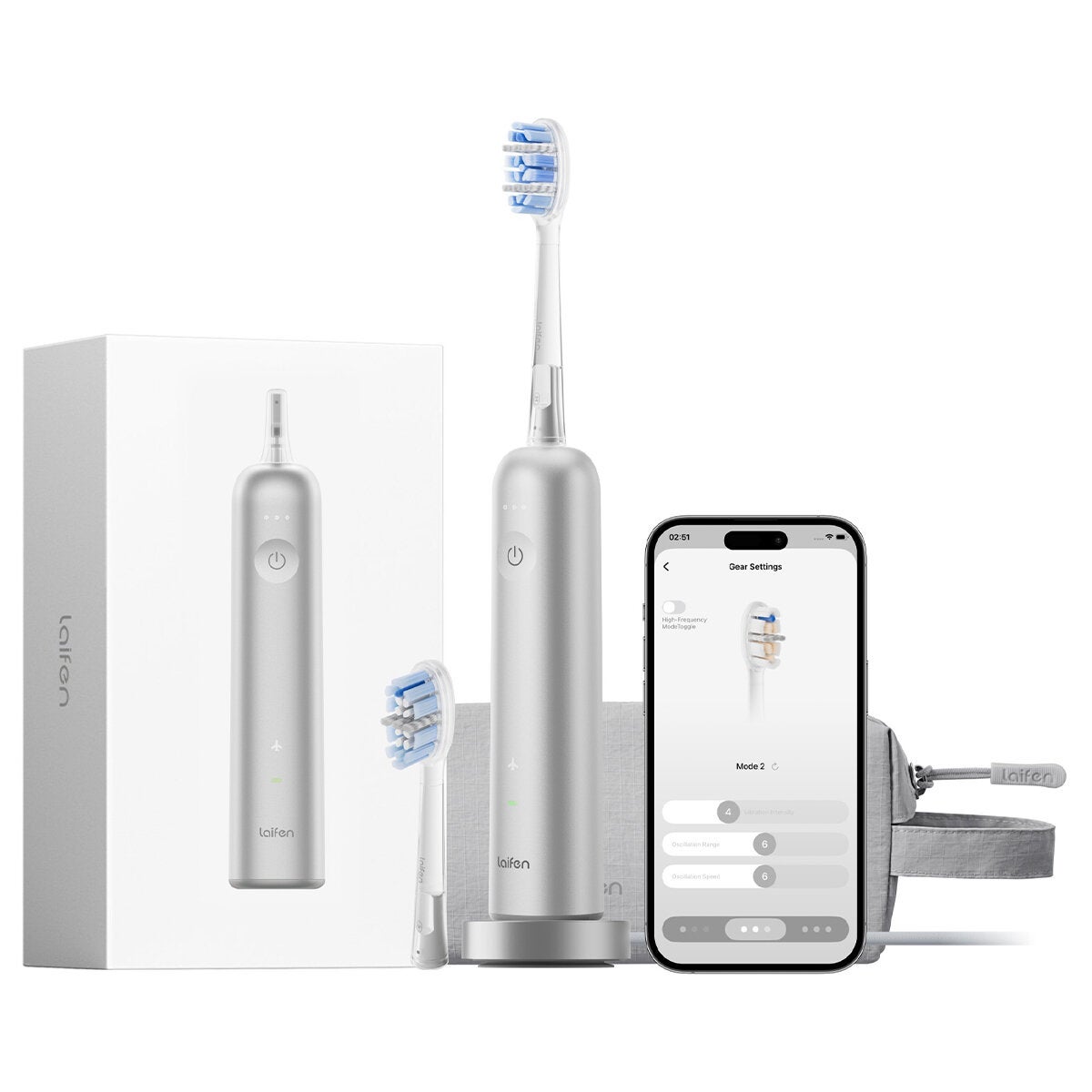 Laifen Wave Pro Electric Toothbrush AA Aluminium Alloy 1TB92AXXSI002