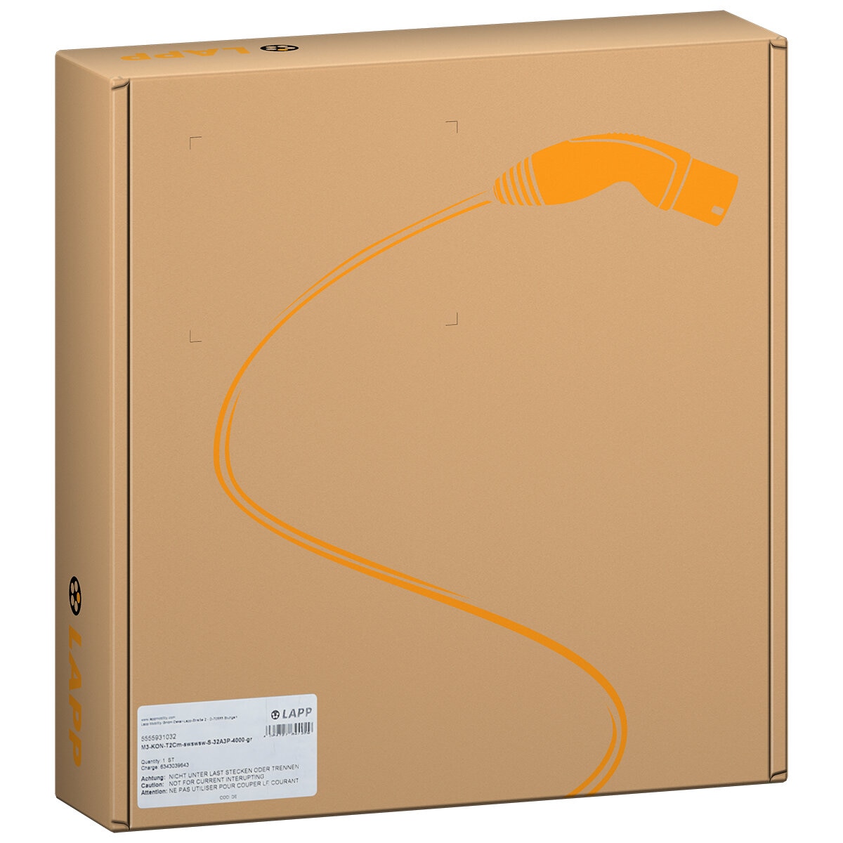 LAPP EV Helix Charge Cable Type 2 (11kW-3P-20A) 5M