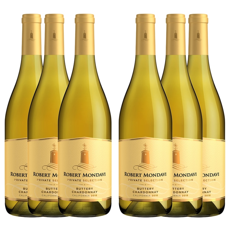 Robert Mondavi Private Selection Buttery Chardonnay 6 x 750ml Costco