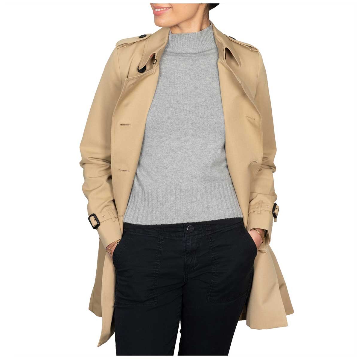 Burberry Harbourne Trench Coat Honey