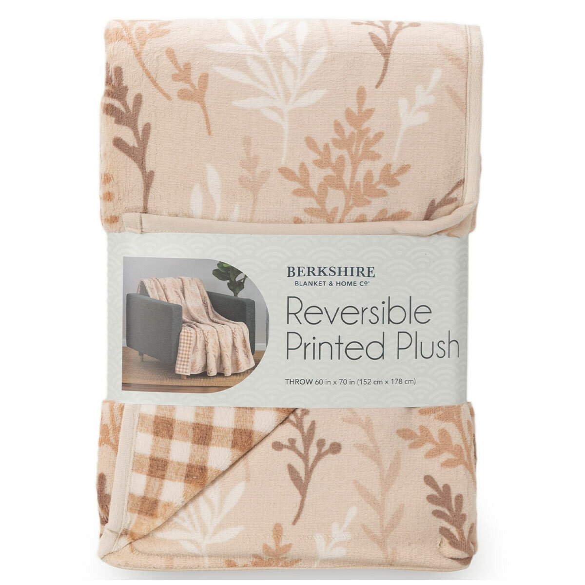 Berkshire Reversible Plush Throw Berkshire Reversible Plush Throw