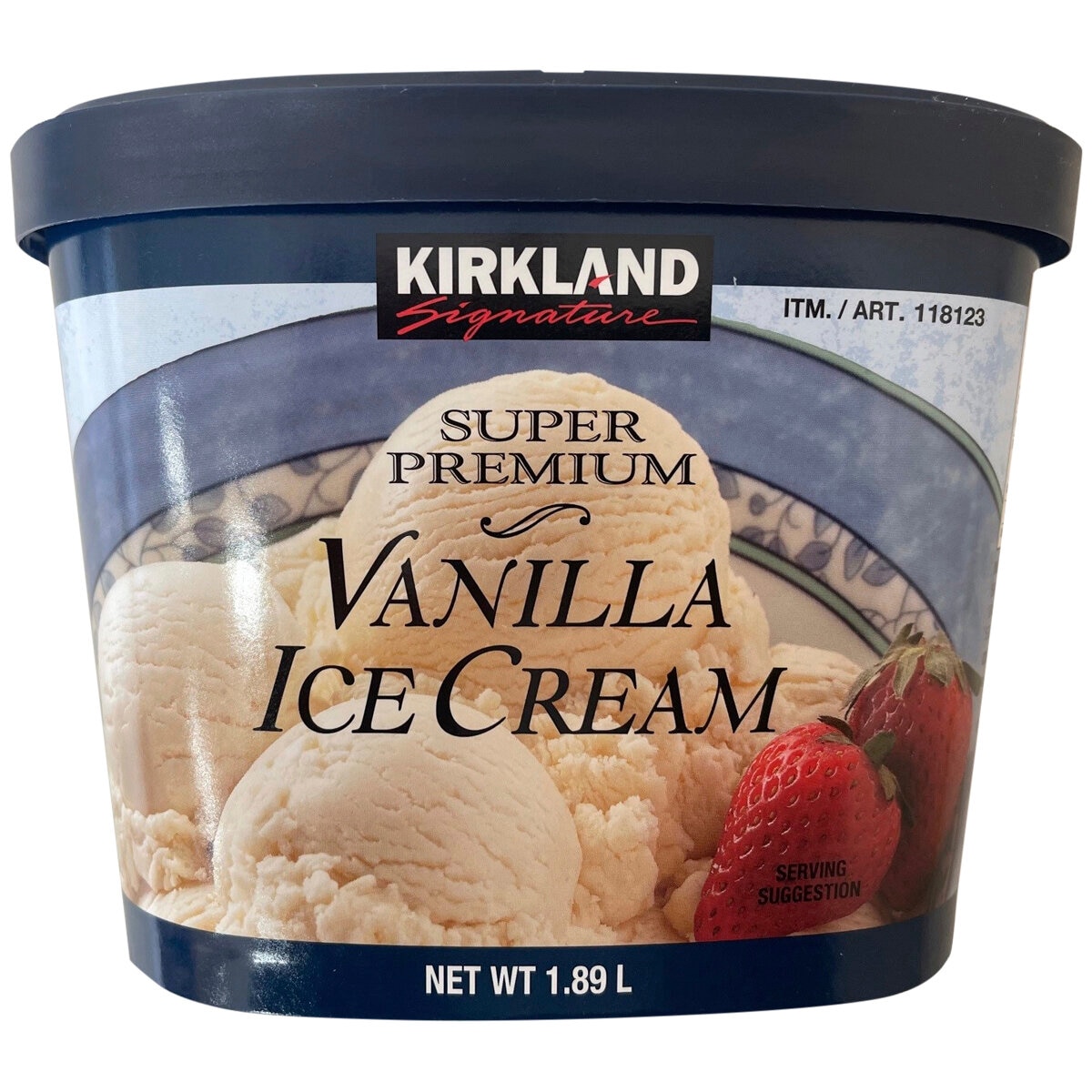 Kirkland Signature Premium Vanilla Ice Cream 2 x 1.89L