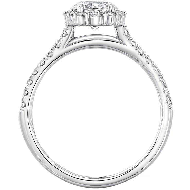 Platinum 1.32ctw Round Brilliant Cut Diamond Ring Costco Australia