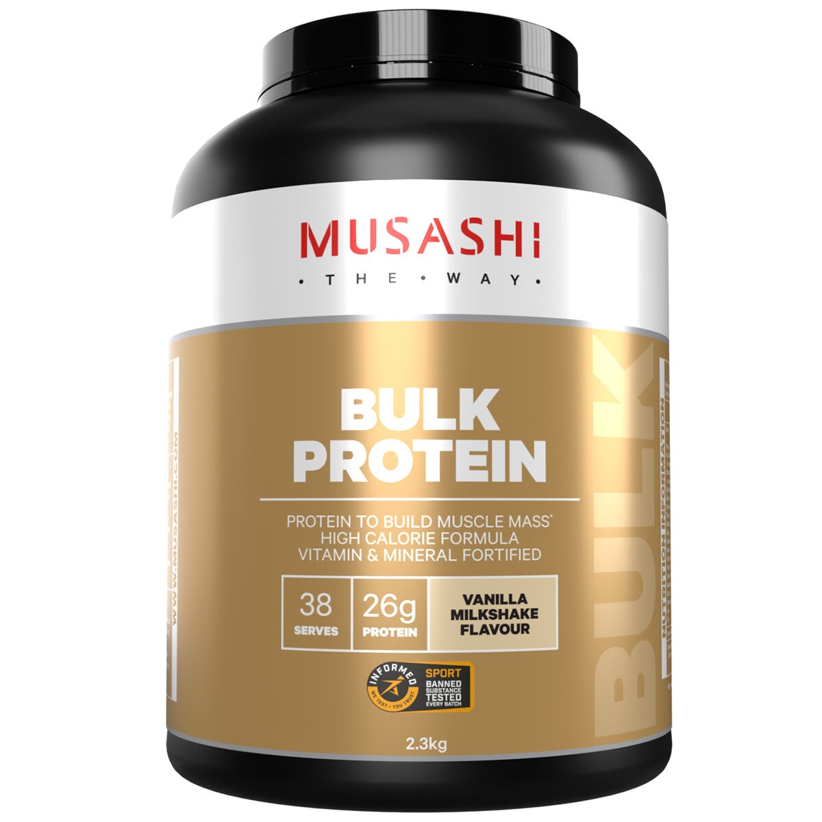 Musashi Bulk Protein Vanilla and Chocolate