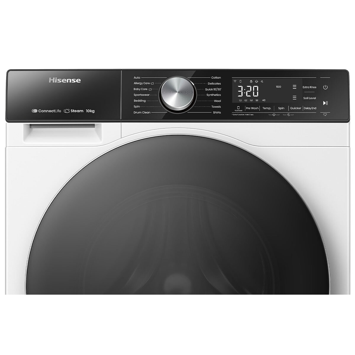 Hisense 10kg Front Load Washing Machine White HWFS1015E