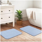 Mineral Spring Cotton Memory Foam Bathmat 2 pack