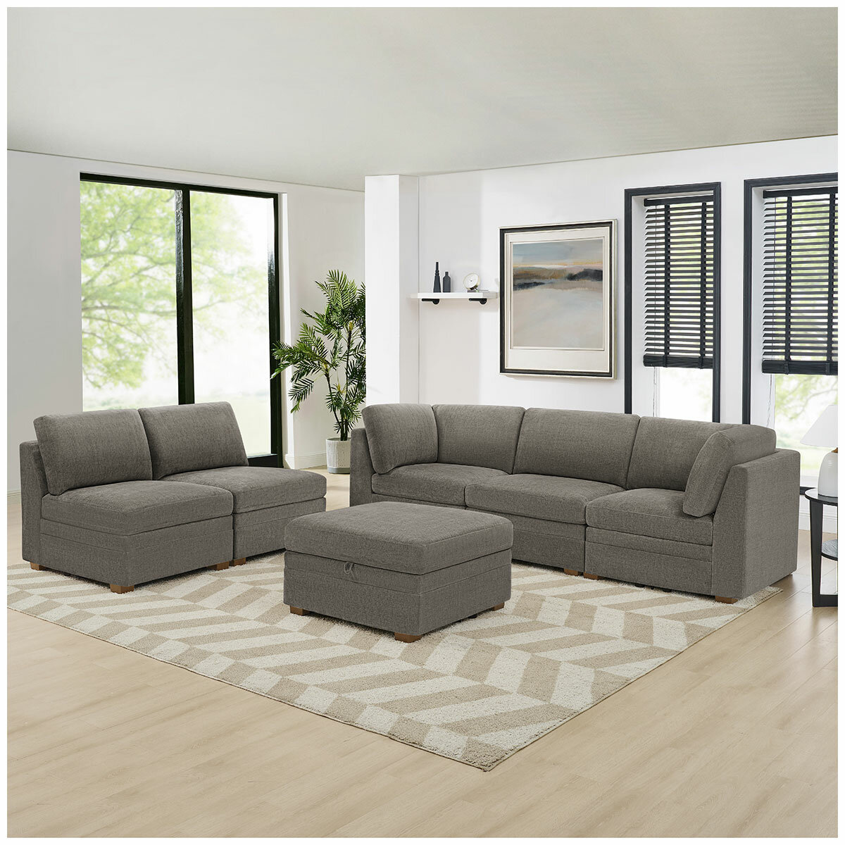 Thomasville 6PC Fabric Modular Sectional - start from no. 17 onwards/