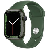 Apple Watch Series 7 GPS 41mm Green Aluminium Case with Clover Sport Band