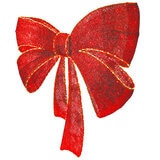 Glitter Mesh Bow LED 122cm