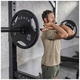 Centr 136kg Rubber Olympic Weight Set With Bar