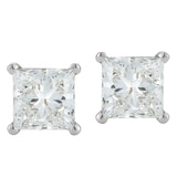 2.00ctw Diamond Princess Solitaire Studs