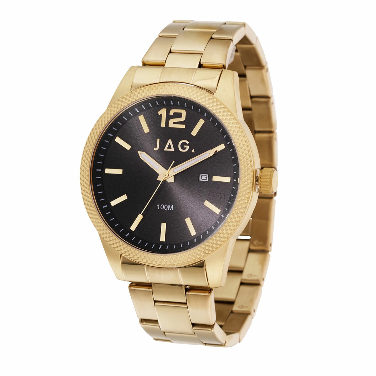 JAG Apollo Black Dial Gold Stainless Steel Men's Watch J2904A