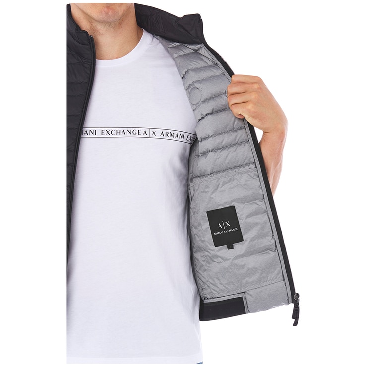 Armani Exchange Men's Puffer Vest Black