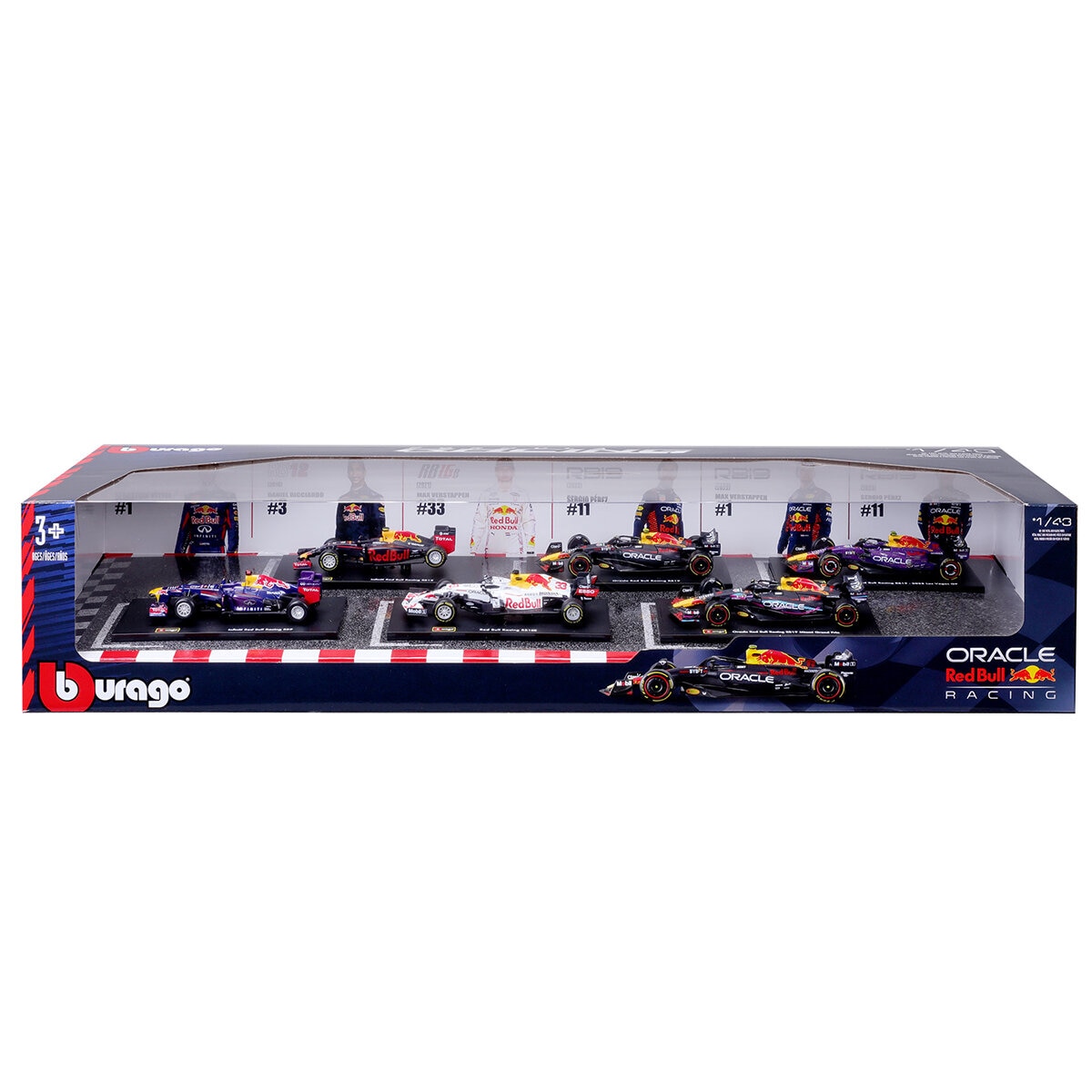 Maisto 1:43 Formula Racing Die Cast 6 Pack Red Bull