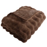 House & Home Bubble Faux Fur Throw 152cm x 177cm