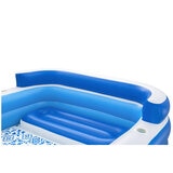 H2OGO! Inflatable Family Lounge Pool 305 x 218 x 69cm