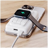 ALOGIC Lift 4-in-1 MagSafe Compatible Wireless Charging 10,000mAh Power Bank White