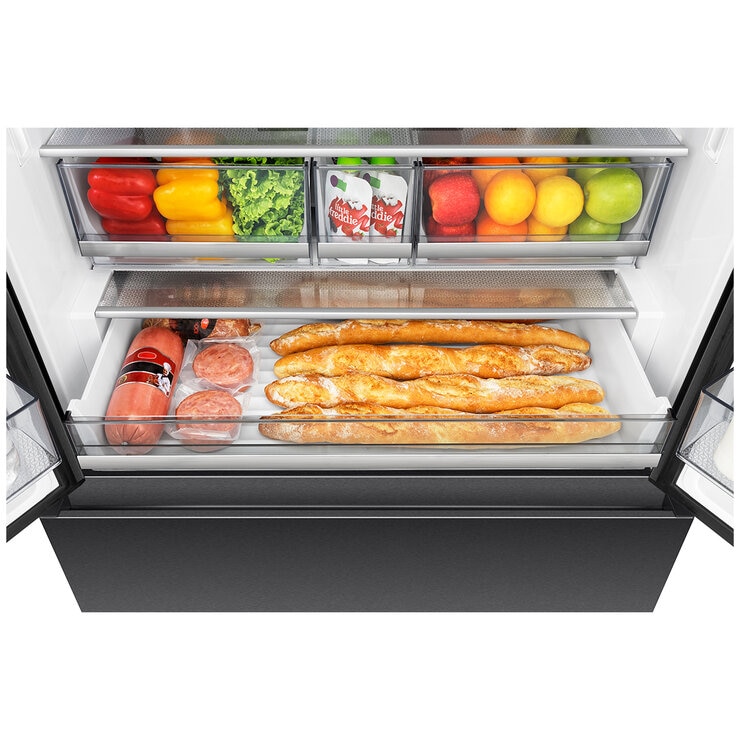 Hisense 634L PureFlat French Door Fridge Dark Steel HRFD634BW