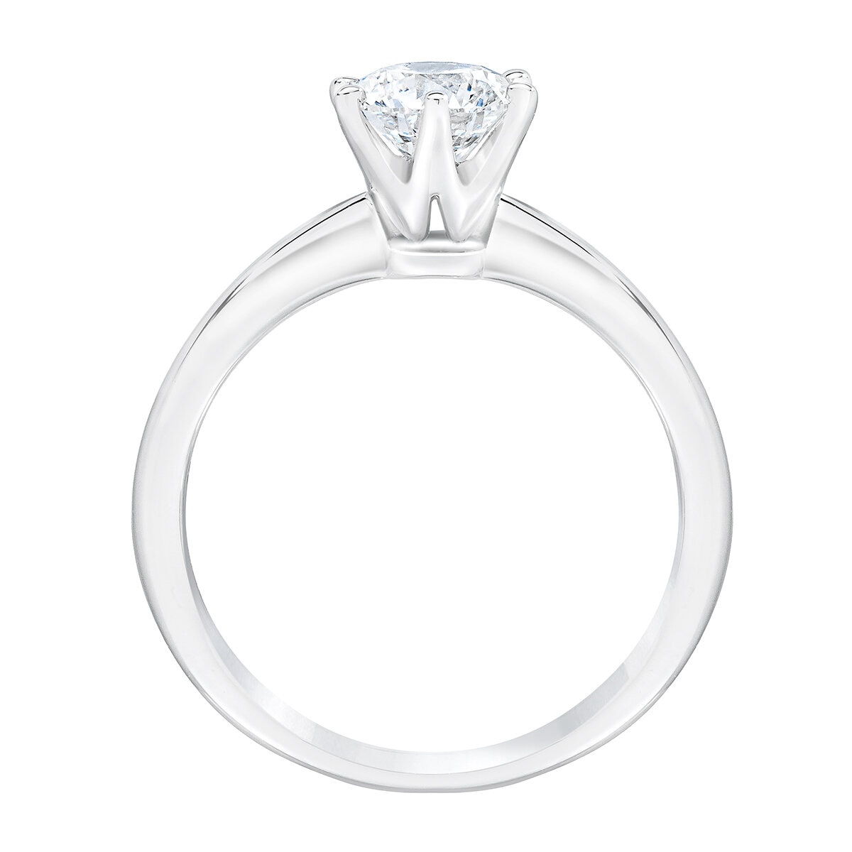 18KT White Gold 1.50ctw Round Solitaire Diamond Ring 18KT White Gold 1.50ctw Round Solitaire Diamond Ring