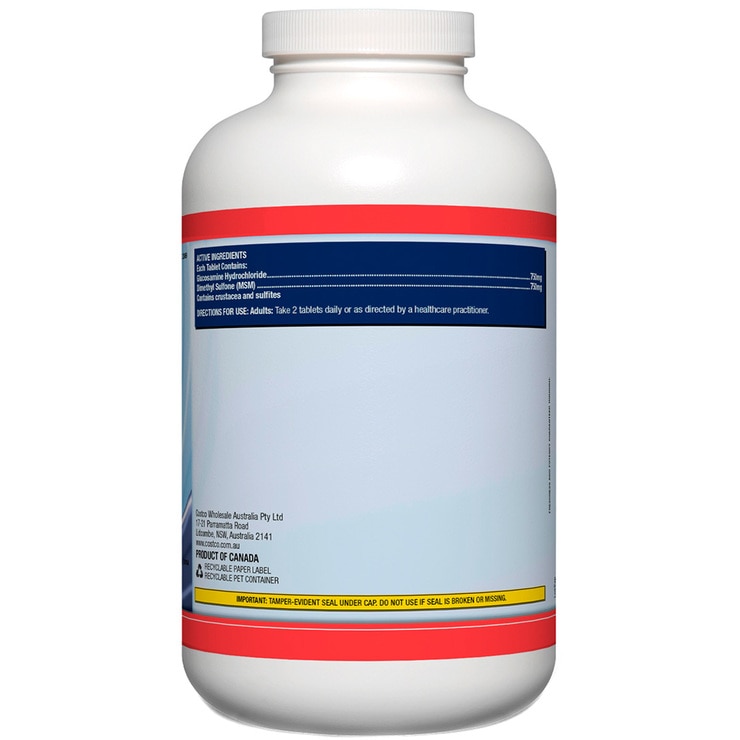 Kirkland Signature Glucosamine HCL 750mg with MSM 750mg, 300 Tablets