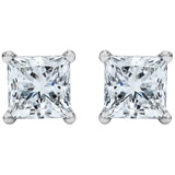 3.00ctw Diamond Princess Solitaire Studs