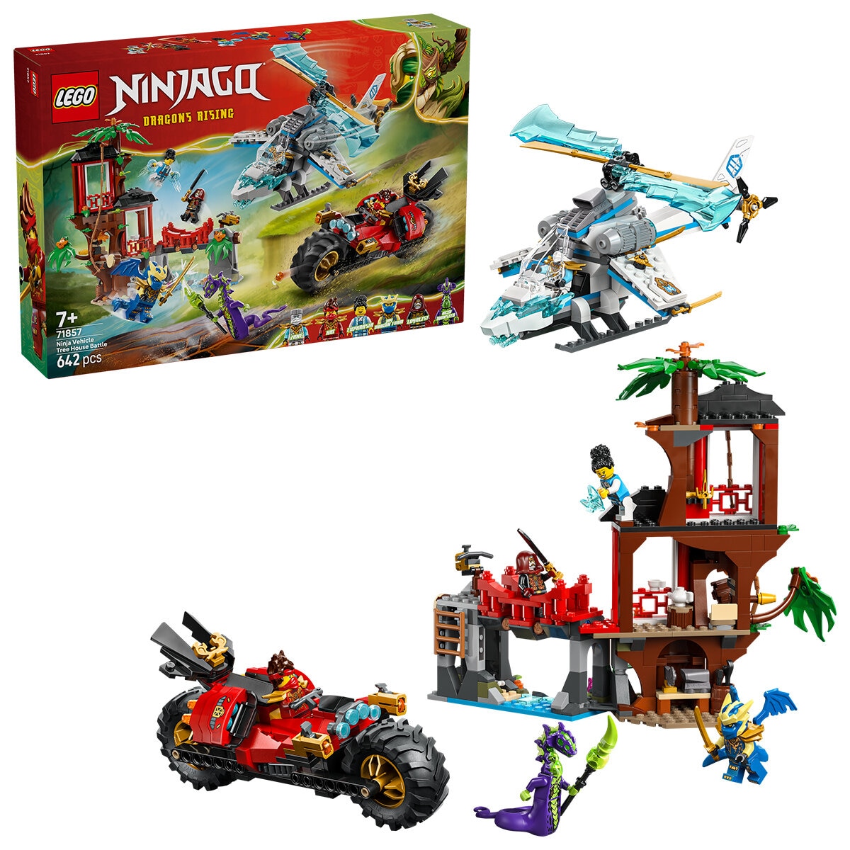 LEGO NINJAGO Ninja Vehicle Tree House Battle 71857