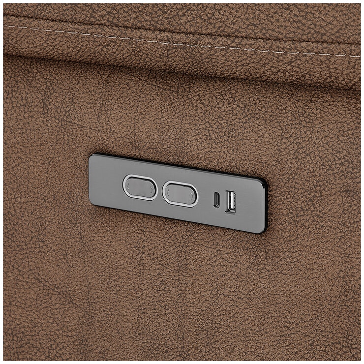 GilmanCreek Fabric Power Reclining Sectional With Power Headrests